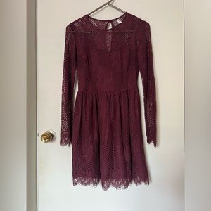 Xhilaration mini lace dress, size small